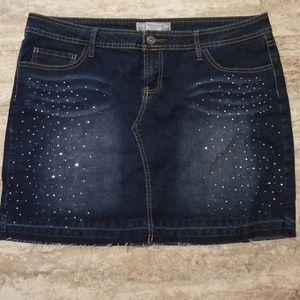 Size 18 Rinestone accented denim skirt